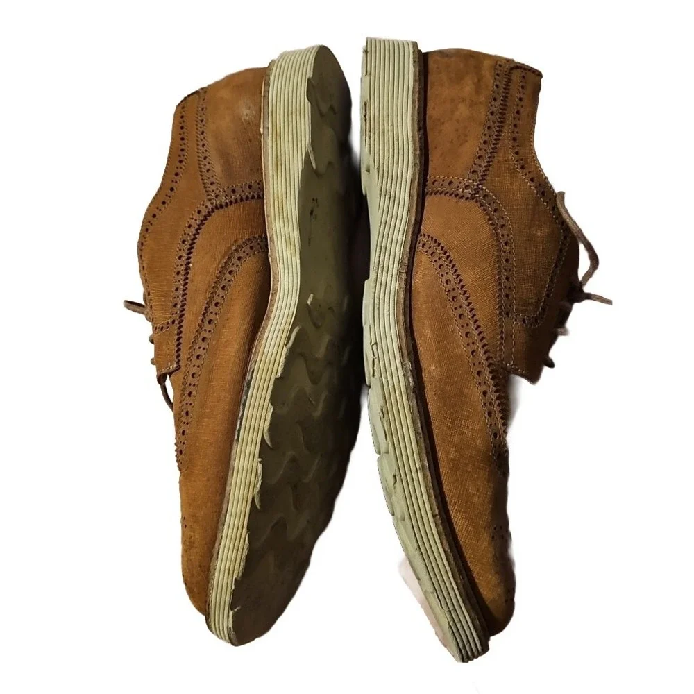 Martin Dingman Suede Wingtip Oxford Shoes Clean! Men Sz 10 Ernest‎ Teacher M04